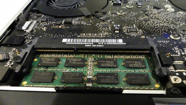 Arbeitsspeicherwechsel MacBook inkl. Speichertest