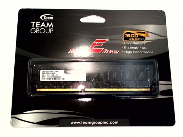 8GB Team DDR3 1600MHz Speicher TED38G1600C1101