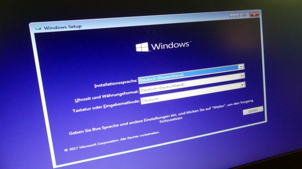 Installation Betriebssystem inklusive Treiber & Updates (PC)